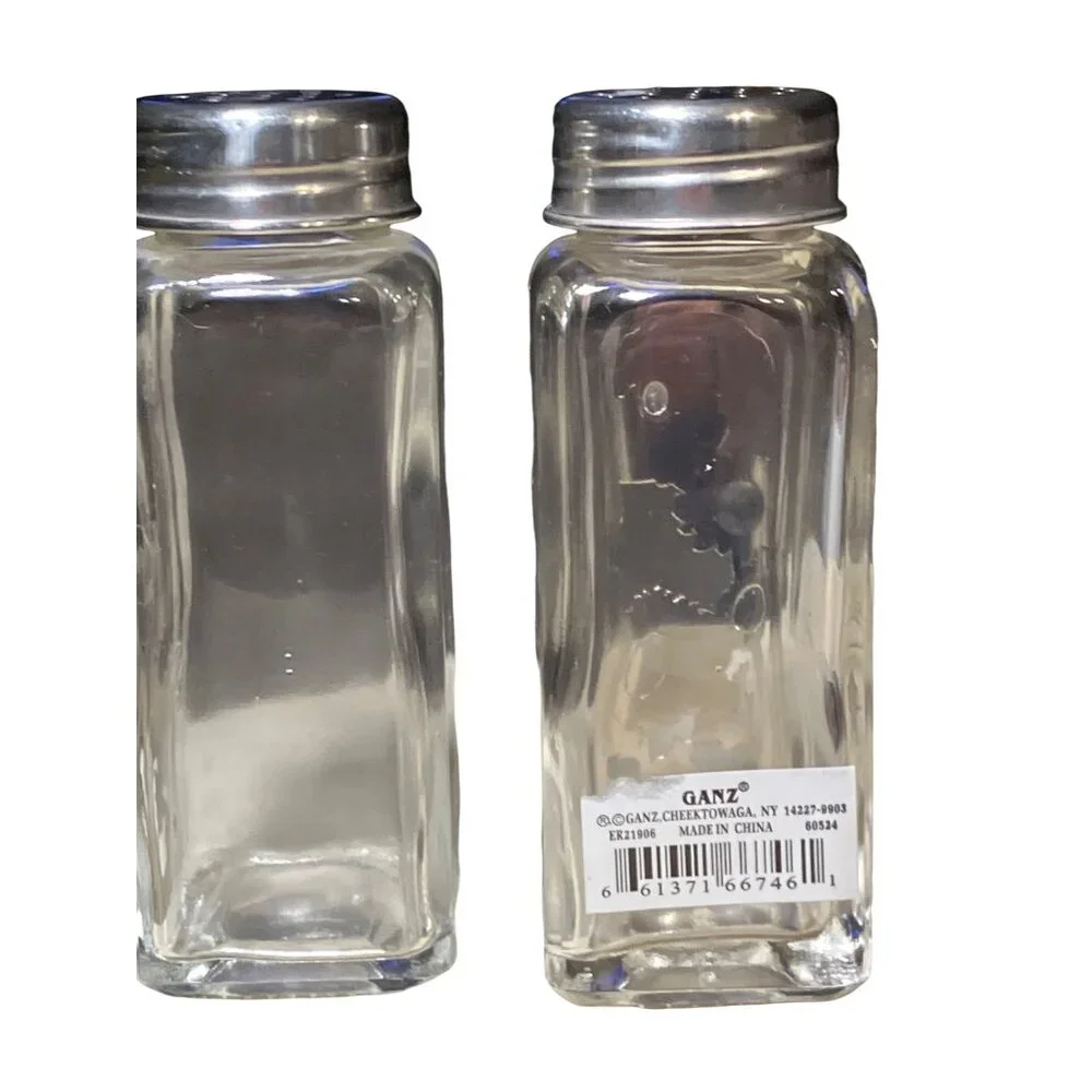 Ganz Salt and pepper Shaker set Butterfly Floral Theme